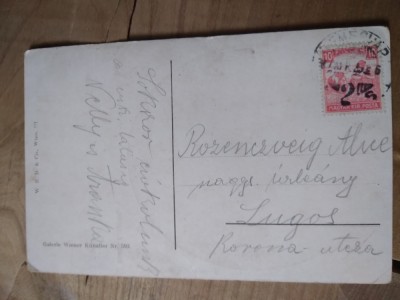 Ilustrata circulatie AustroUngaria teritori Romania Lugoj foto