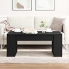 VidaXL Masă de cafea Stejar negru 102 x 55 x 42 cm Lemn compozit