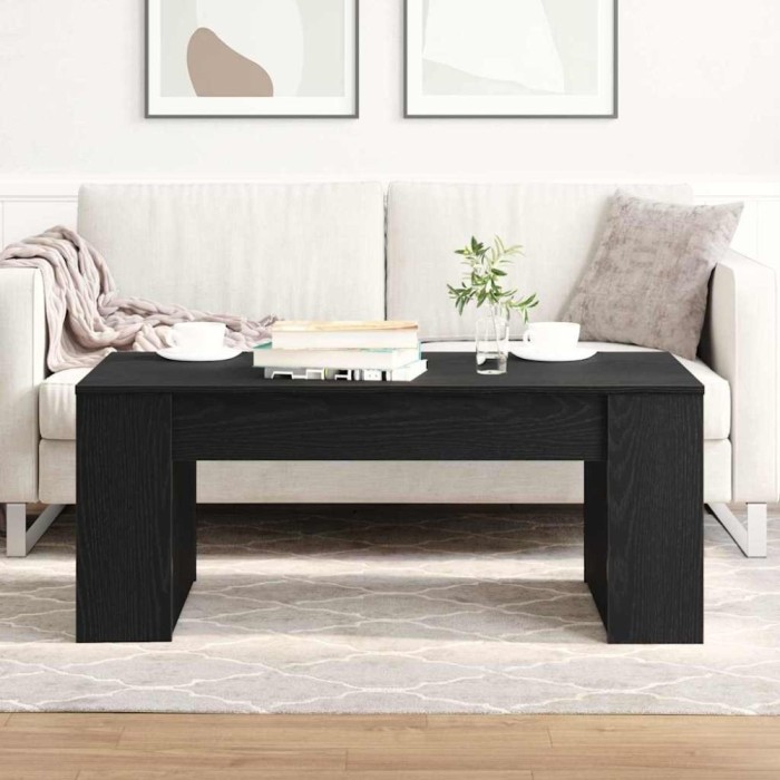 vidaXL Masă de cafea Stejar negru 102 x 55 x 42 cm Lemn compozit