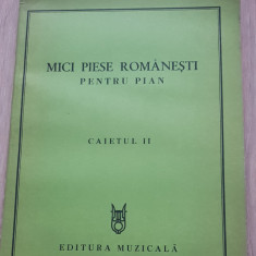 Mici piese românești pentru pian (Caietul II) - Georgeta Ștefănescu-Barnea