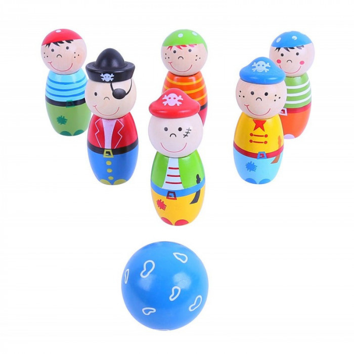 Set popice Pirati, 6 popice, o bila, 2 ani+