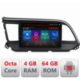 Navigatie HHyundai Elantra 2018- E-1581 Octa Core cu Android Radio Bluetooth Internet GPS WIFI DSP 4+64GB 4G CarStore Technology