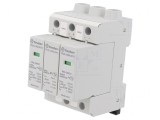 Limitator de Supratensiuni Tip 2 3 Poli 15kA pentru Șină DIN