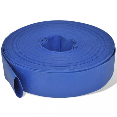 vidaXL Furtun plat, 50 m 2&amp;quot; PVC, livrare apă foto