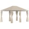 Pavilion/foisor pentru gradina/terasa, cadru metalic, cu perdele, bej, 4x3x2.64 m GartenVIP DiyLine