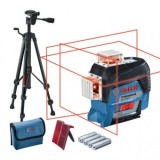 Bosch GLL 3-80C+BT150 Set nivela laser cu linii, 30m, receptor 120m, precizie 0.3 mm/m - 3165140888295