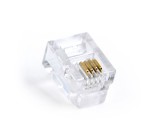MUFA RJ-11 GEMBIRD pt. cablu telefon, telefon, RJ-11 (T), plastic, 100 buc, &quot;MP-6P4C/100&quot;