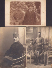 B3100 Lot 3 poze militari austro-ungari din Brasov 1916-1917 foto