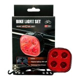 Stop bicicleta cu 4 functii si incarcare USB, rezistent la apa