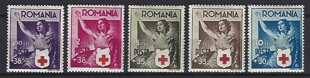 Romania 1941 - Lp 145 - Crucea Rosie - serie - MNH***