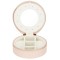 (DL) Cutie depozitare si organizare bijuterii, MDF, piele ecologica, 11 x 5cm, roz deschis Household NewTrend