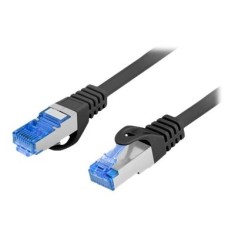 Lanberg Patchcord Cat.6A S FTP LSZH CCA 1m Cablu Retea RJ45, Negru
