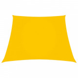 VidaXL Parasolar, galben, 3/5x4 m, țesătură oxford, trapez