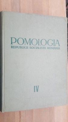 Pomologia republicii socialiste Romania vol IV- D. Blaia, M.Botez foto