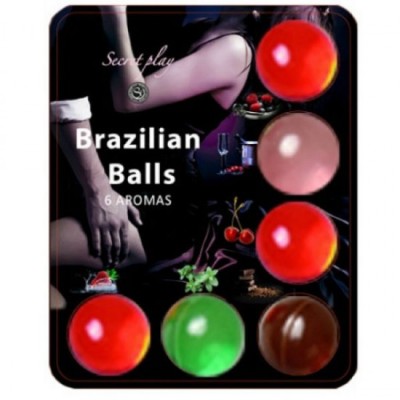 SECRETPLAY - BRAZILLIAN BALLS LUBRICANT HOT BALLS 6 UNITS foto