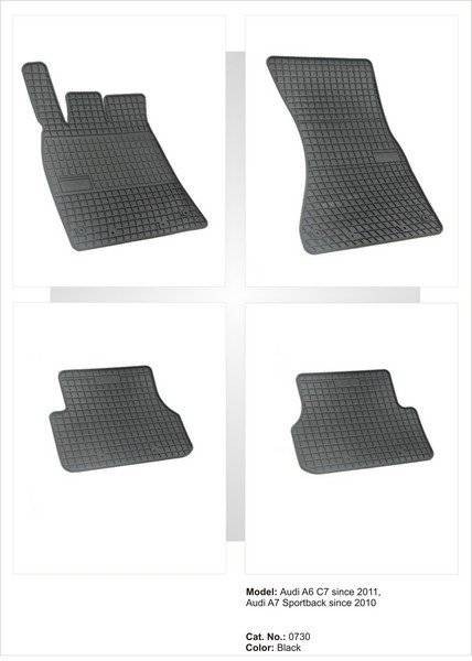 Covorase Presuri interior cauciuc Premium dedicate Audi A7 Sportback