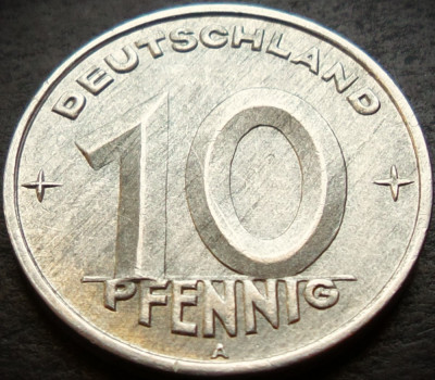 Moneda istorica 10 PFENNIG - RD GERMANA (RDG), anul 1949 * cod 5415 = excelenta foto