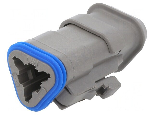 Conector cablu-cablu PX0 3 pini gri IP68