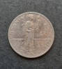 Moneda 1 Leu Carol I, 1912, Argint 835, Romania - KM#42, 23mm, 5g