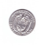 Moneda Panama 1/10 balboa 1968, stare foarte buna, curata, America Centrala si de Sud, Cupru-Nichel