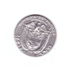 Moneda Panama 1/10 balboa 1968, stare foarte buna, curata