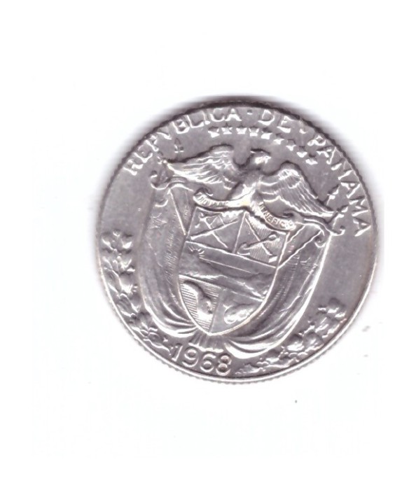 Moneda Panama 1/10 balboa 1968, stare foarte buna, curata