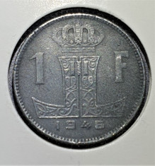 Belgia 1 Franc - Leopold III 1946 foto