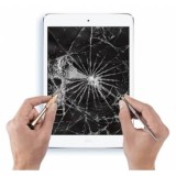 Geam sticla cu OCA Apple iPad Air 2 Alb Service Pack