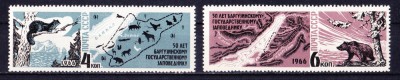 TSV$ - 1966 MICHEL 3233-3234 RUSIA MNH/** LUX foto