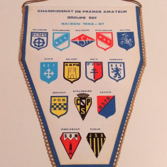 Fanion fotbal-Echipele participante-Campionatul Fotbal Amator(Franta1966/1967)