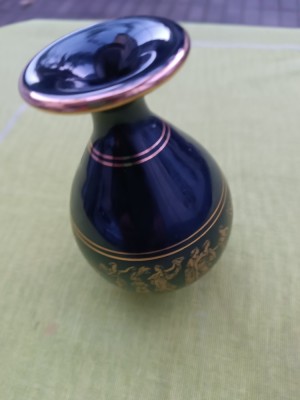 Ceramica greceasca NEOFITU Hand Made in Grece 24 K Gold, deosebita vaza foto