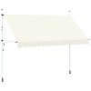 Copertina retractabila manual, crem, 350 cm