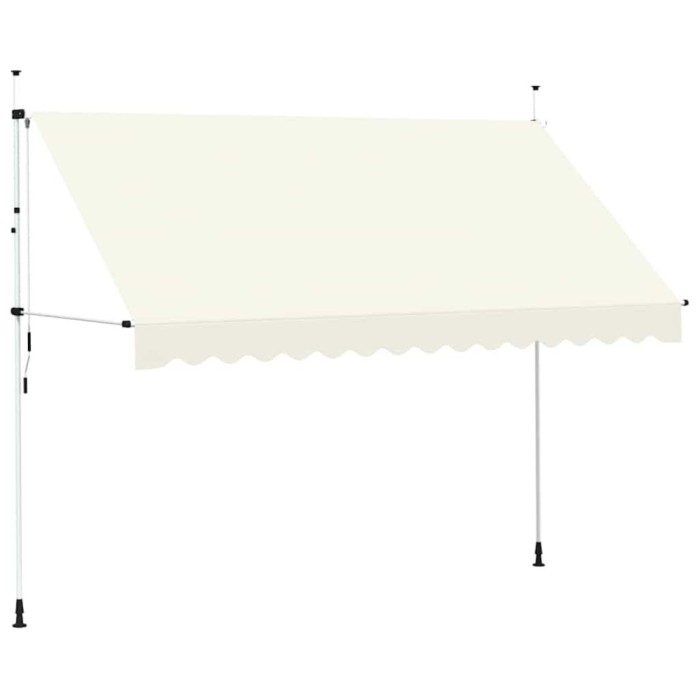 Copertina retractabila manual, crem, 350 cm