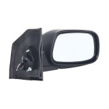 Oglinda exterioara Toyota Corolla (E12) 01.2002-12.2003 Partea Dreapta Crom Convex Manuala Prin Cablu Fara Incalzire, carcasa neagra, model Japonez