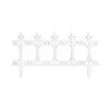 Gard de gradina decorativ, din plastic, alb, 64x34 cm GartenVIP DiyLine, Strend Pro