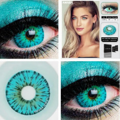 Lentile de contact colorate diverse modele cosplay - New York Pro Turquoise