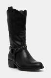 Answear Lab cizme femei, culoarea negru, cu toc drept, izolare usoara