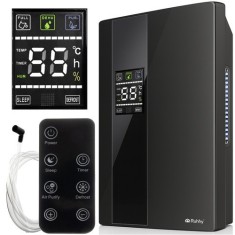 Dezumidificator si purificator de aer, 90W, panoul tactil, telecomanda, temporizator, 2000 ml, functie SLEEP