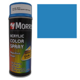 Cumpara ieftin Spray vopsea albastru deschis, RAL 5012, lucioasa, Morris, 400 ml, acrilica, cu uscare rapida, pentru suprafete din lemn, metal, aluminiu, sticla, pia