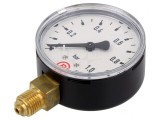 Manometru 0-1 bar 63mm Lichide și Gaze Inerte