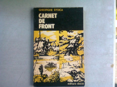 CARNET DE FRONT - GHEORGHE STOICA foto