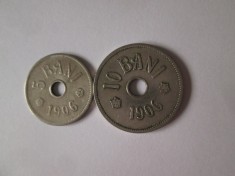 Romania lot 2 monede:5+10 Bani 1906
