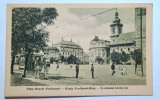 Sibiu 1933 - Piata Regele Ferdinand, stampila Societatii de excursie Calatorul