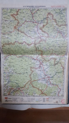 Harta Vatra Dornei, Toplița, Gheorghieni, Păltiniș, Coșna, Munții Căliman, 1928 foto