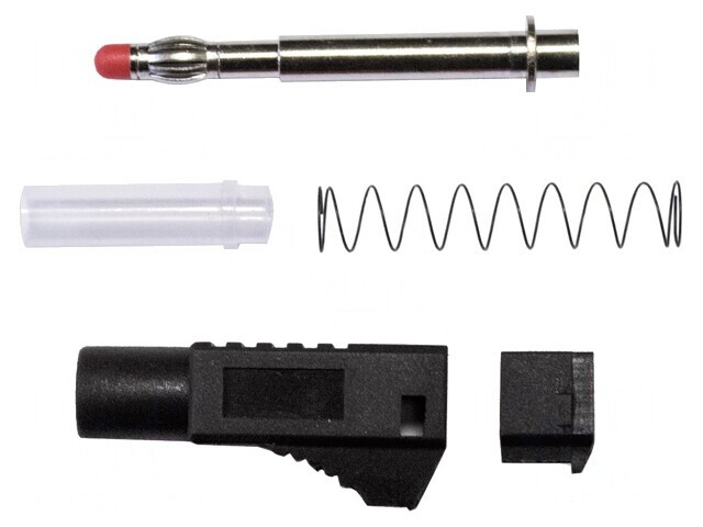 Mufă Banană 4mm 45A Neagră Poliamidă