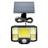 Lampa solara JD2096BA, suport prindere, senzor, telecomanda, 40W