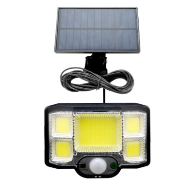 Lampa solara JD2096BA, suport prindere, senzor, telecomanda, 40W foto