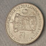Olanda 2 1/2 gulden 1931 argint , 25 grame