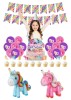 Set Decoratiuni Petrecere Copii Unicorn, 37 Piese - Baloane Aniversare