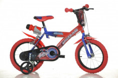 Bicicleta copii 14 &amp;#039;&amp;#039; Spiderman PlayLearn Toys foto